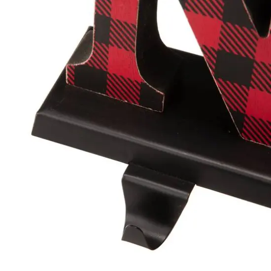Glitzhome&reg; Red Plaid Noel Stocking Holders, 4ct. {5}