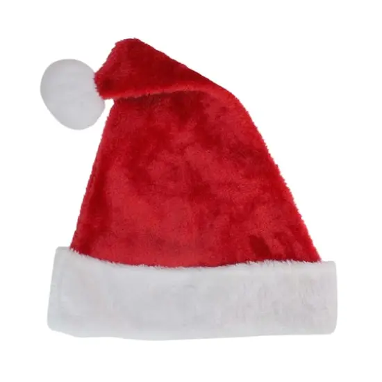 17" Traditional Red & White Santa Hat, Adult Large {1}