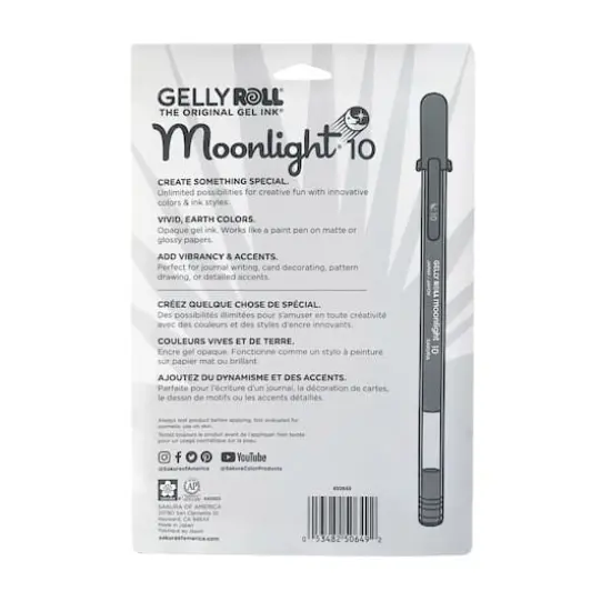 Gelly Roll&reg; Moonlight&reg; Bold Line 10 Color Twilight/Daylight Gel Pen Set {4}