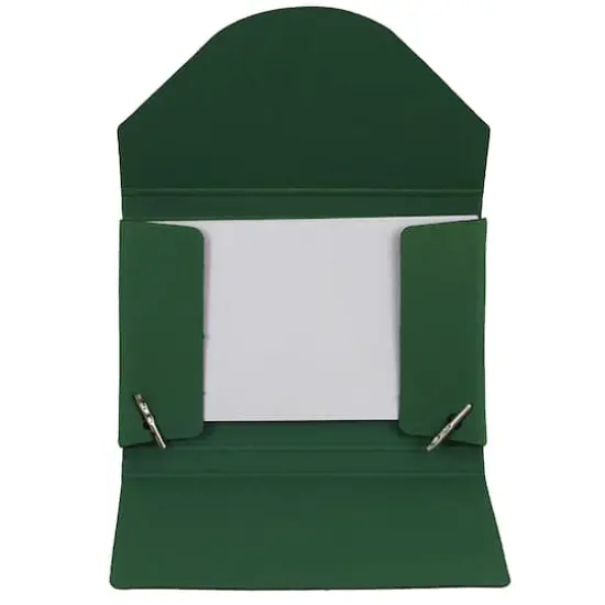 JAM Paper Kraft Ecoboard Business Card Case with Round Flap Green {5}