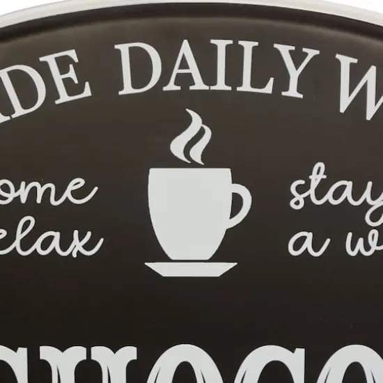 30" Black Hot Chocolate Farmhouse Wall Sign {5}