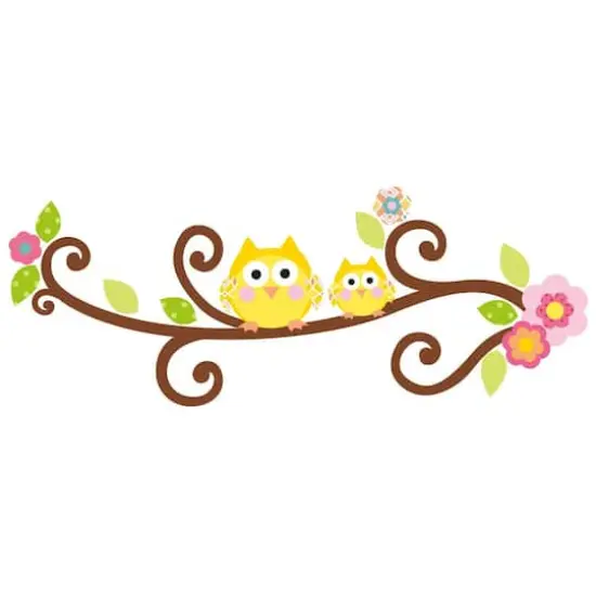 RoomMates Happi Scroll Tree Letter Branch Giant Peel & Stick Decal {4}