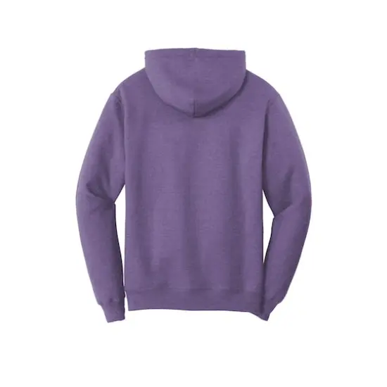Port & Company&reg; Heathered Colors Core Fleece Pullover Hooded Sweatshirt Heather Purple {5}