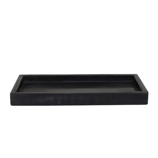 CosmoLiving by Cosmopolitan Black Marble Tray Set {5}