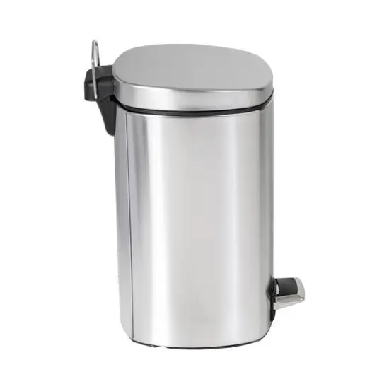 Honey Can Do 12-Liter Stainless Steel Step Trash Can {9}