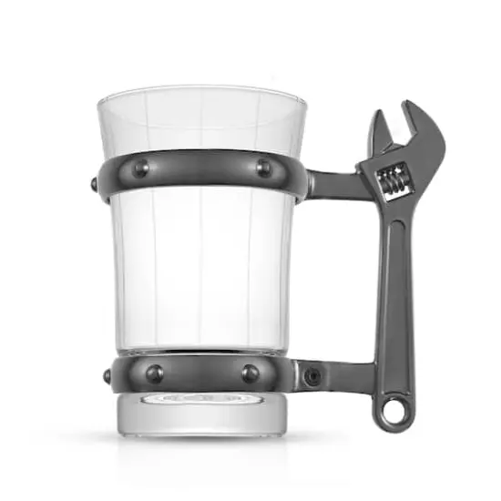 JoyJolt&reg; Tools Collection 17oz. Adjustable Wrench Handle Single Beer Mug {4}