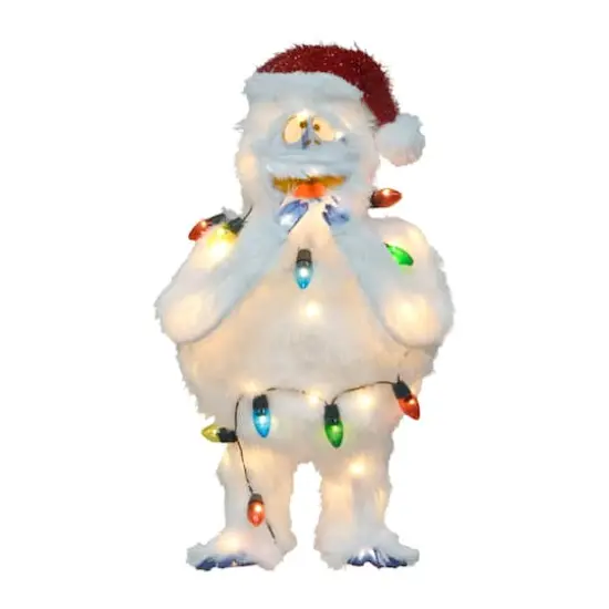ProductWorks Rudolph 2ft. 3D Bumble with Light Strand Yard Art {4}