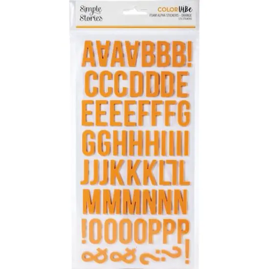 Simple Stories Color Vibe Foam Alpha Stickers Black {2}