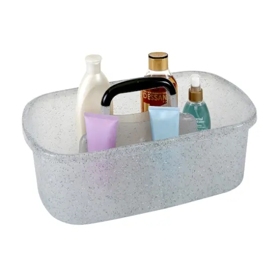 Simplify Gray Granite Look Shower Caddy {1}