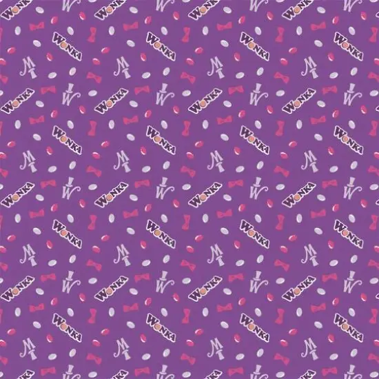 Willy Wonka Purple Jelly Beans Precut Cotton Fabric {1}