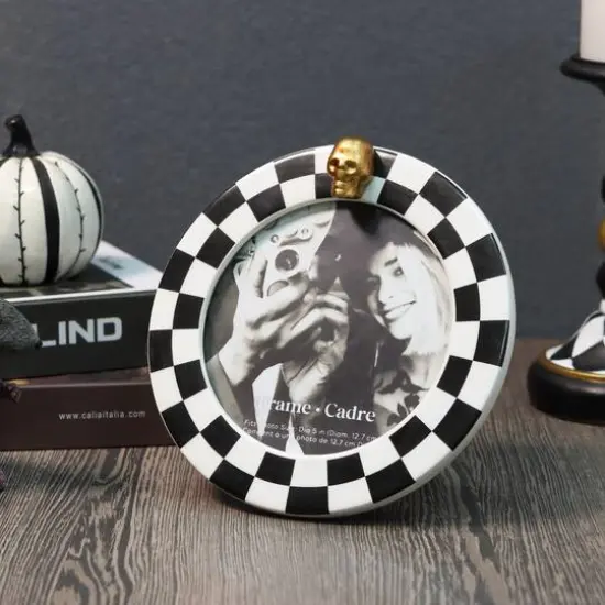 5" Black & White Skeleton Photo Frame by Ashland&reg; {3}