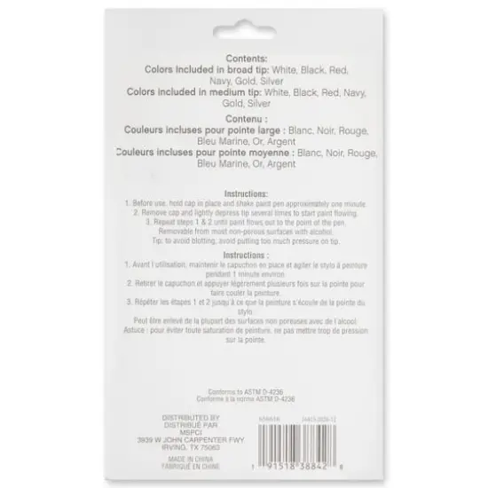 Basic & Metallic Paint Pen Set by Craft Smart&reg; {4}