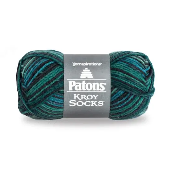 Patons&reg; Kroy Socks&trade; Yarn Turquoise Stripes {1}