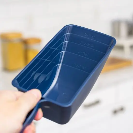 IRIS&reg; Airtight Container Set with Blue Buckle Lid {4}