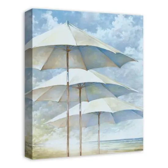 Beach Umbrellas 16" x 20" Canvas Wall Art {3}