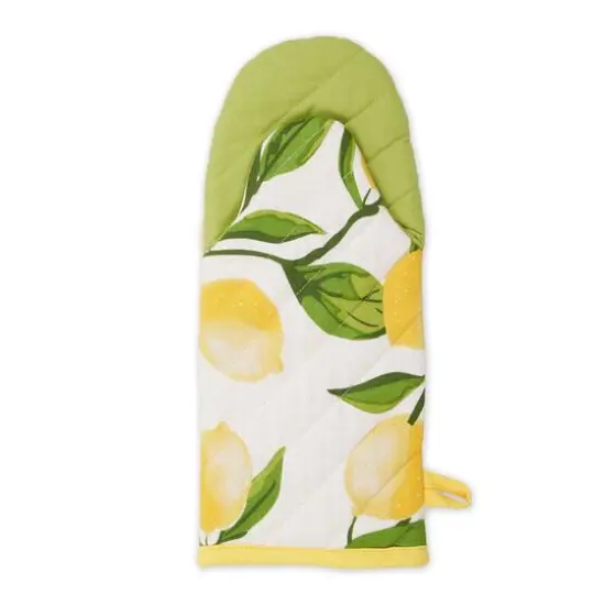 DII&reg; Lemon Bliss Print Oven Mitt Set {3}