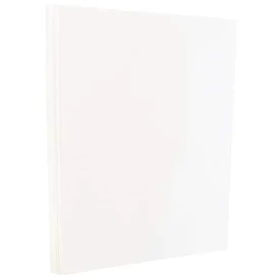JAM Paper White Glossy 1-Sided 8.5" x 11" 80lb. Cover Cardstock 100 Sheets {1}