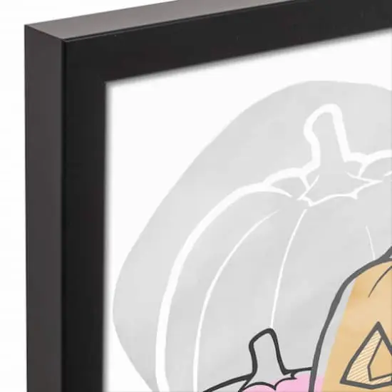 Boo to You Black Framed Canvas Wall Art {4}