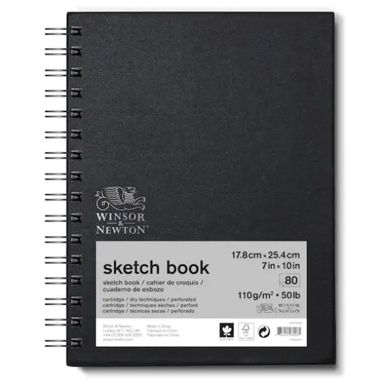 Winsor & Newton Sketch Book, Spiral-Bound, 7" x 10" {1}