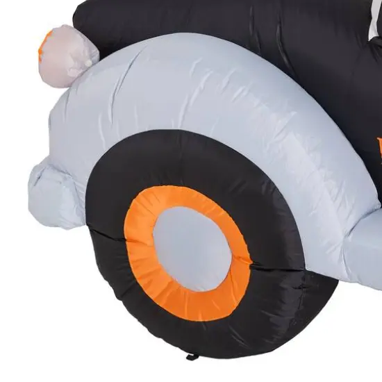 Glitzhome&reg; 8ft. Lighted Inflatable Truck With Jack-O-Lantern Pumpkins D&eacute;cor {9}