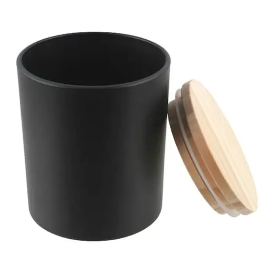 8oz. Frosted Black Candle Jars, 2ct. by Make Market&reg; {3}