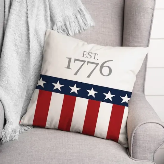 Est 1776 Throw Pillow {3}