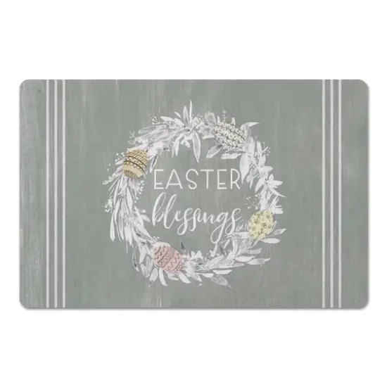 Easter Blessings Wreath 3 27" x 18" Floor Mat {1}