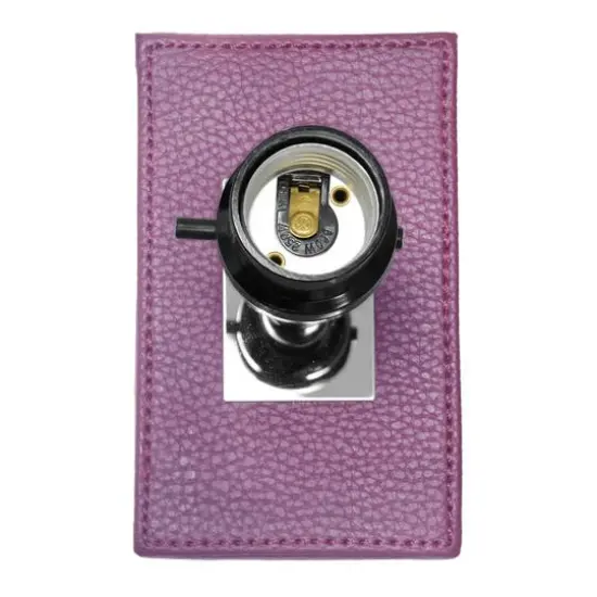 Lalia Home Lexington 21" Leather Table Lamp with USB Charging Port Purple {11}