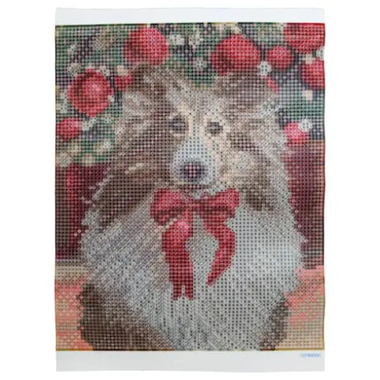 8" x 10" Collie Dog Diamond Art Kit with Frame by Make Market&reg; {3}
