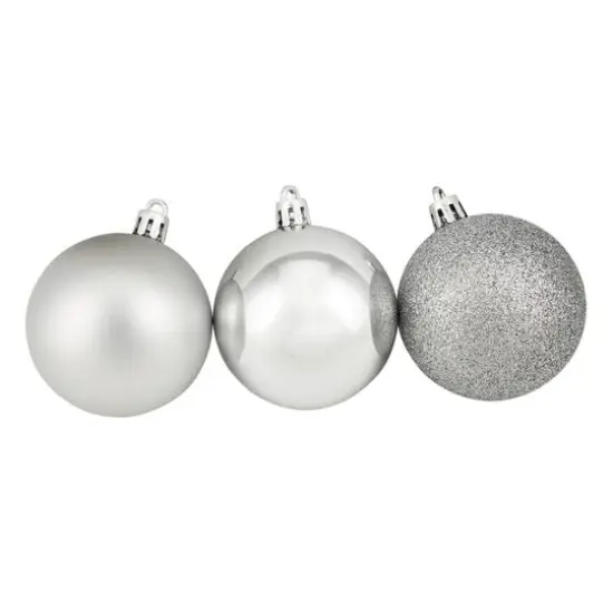 60ct. 2.5" Assorted Colors Shatterproof 3-Finish Christmas Ball Ornaments {4}