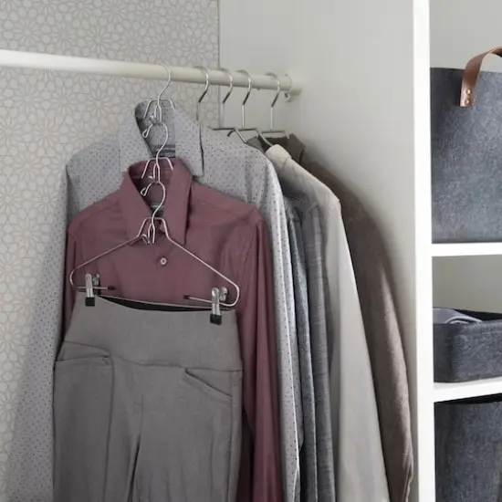 Organize It All Metal Hangers with Clips, 2ct. {6}