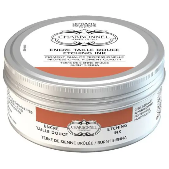 Charbonnel Etching Ink, 200mL Burnt Sienna {1}