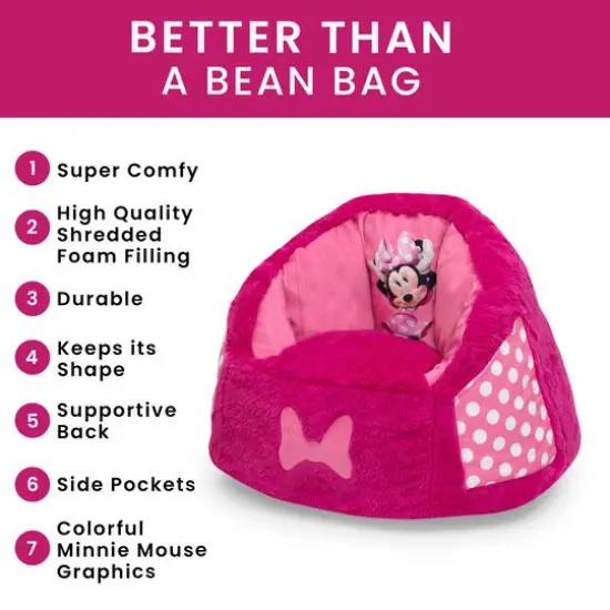 Disney&reg; Minnie Mouse Cozee Fluffy Chair  {3}