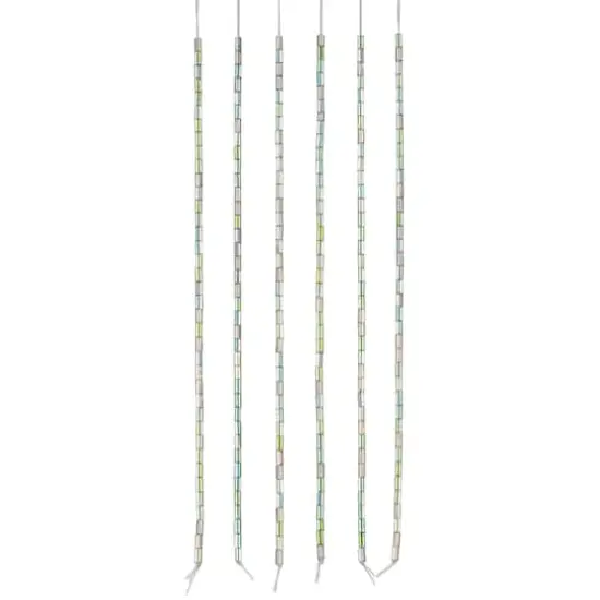 Glass Tube Beads, 4mm by Bead Landing&trade; Clear Green {4}