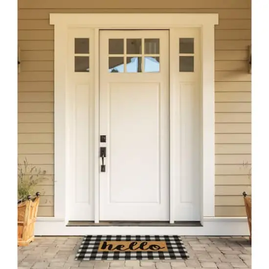 Checkers Hello Doormat {3}