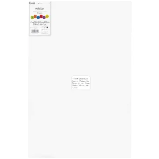 Essentials by Leisure Arts White Foam Sheets, 15ct. {1}
