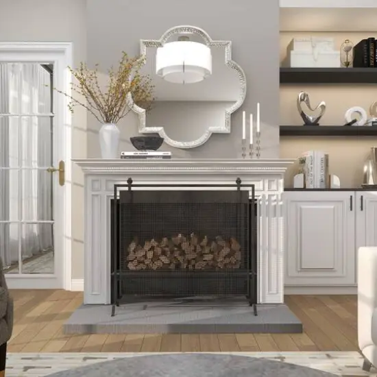 Silver Aluminum Floating Block Abstract Candle Holder with Rounded Base Set {15}