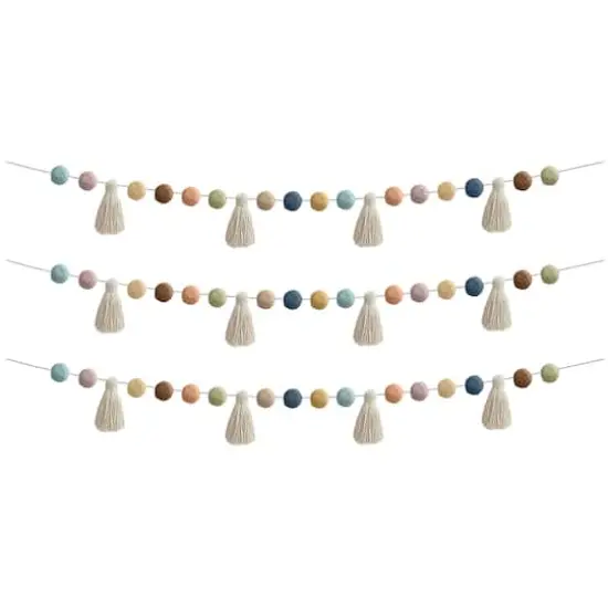 Teacher Created Resources Everyone is Welcome Pom Poms & Tassels Garlands, 3ct. {1}