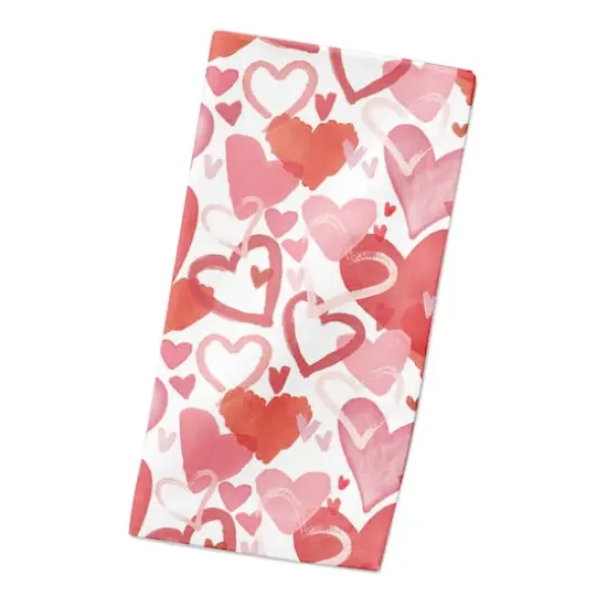 Heart Cluster Pattern 10" x 10" Cotton Twill Napkin {3}