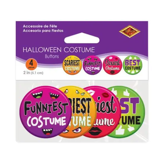 Beistle Halloween Costume Buttons {4}