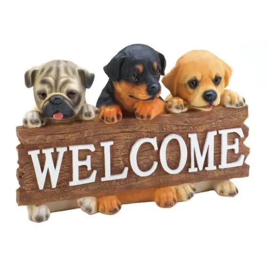 Cute Puppies Welcome Sign {1}