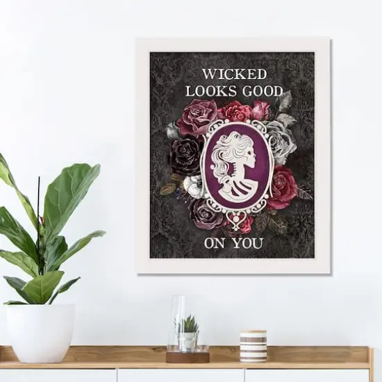Wicked Looks Good on You White Framed Print Wall Art {3}