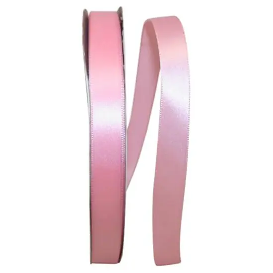 JAM Paper 5/8" x 100yd. Satin Single Face Ribbon Pink {1}