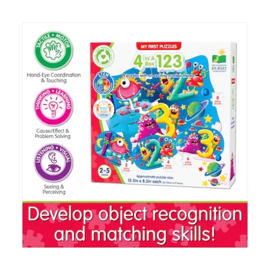 My First Puzzles - 4 In A Box - 123: 20 Pcs {8}