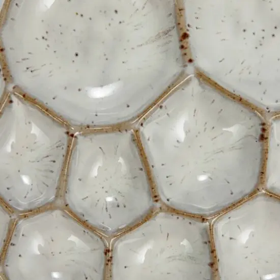 Hello Honey&reg; White Speckled 13-Section Stoneware Dish {6}