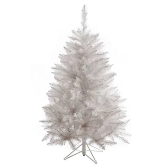 3.5ft. Unlit Sparkle White Spruce Artificial Christmas Tree {1}