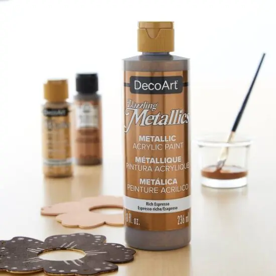 DecoArt&reg; Dazzling Metallics&reg; Acrylic Paint Rich Espresso {3}