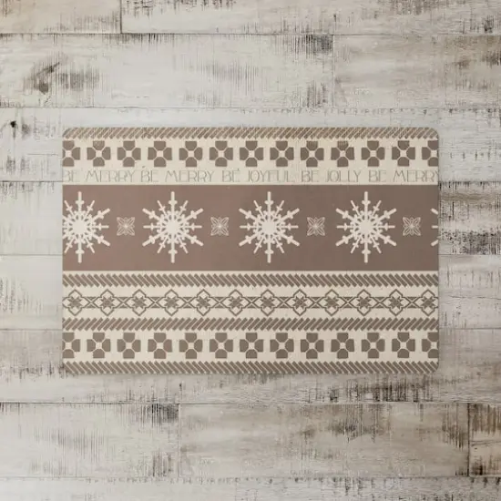 Designs Direct Christmas Neutral Sweater 27" x 18" Floor Mat {3}