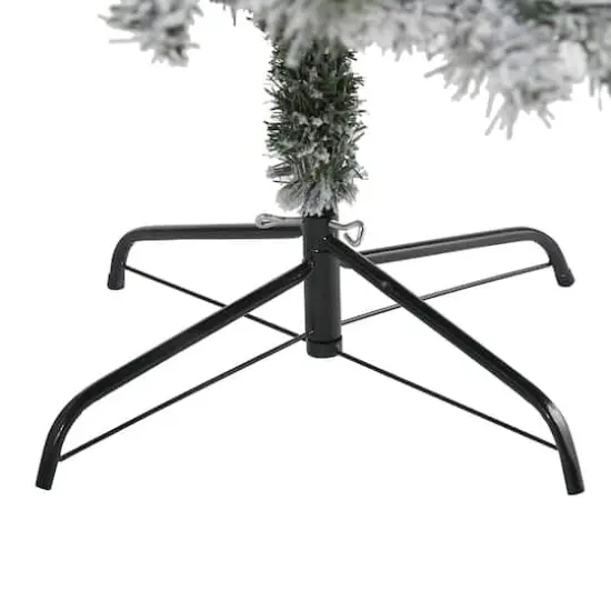 7ft. Unlit Flocked Rock Springs Spruce Artificial Christmas Tree {5}