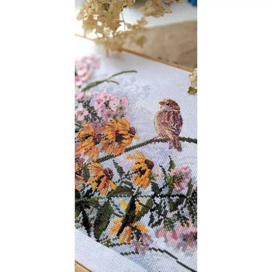 Merejka Black-Eyed Susans & Phlox Counted Cross Stitch Kit {4}